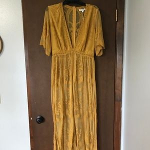 Mustard Honey Punch Maxi Dress
